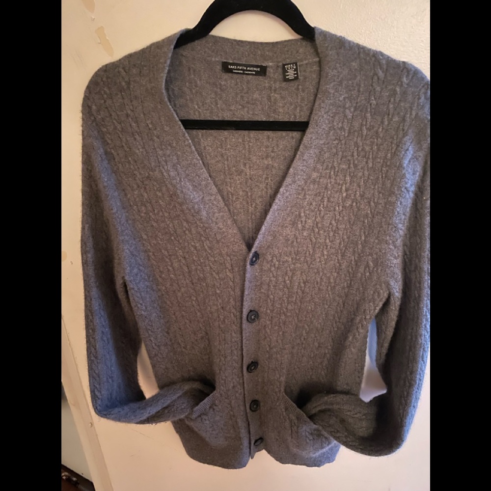 Cashmere cardigan - Large men’s - Saks fifth Avenue